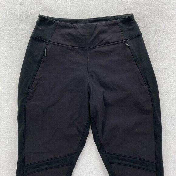 Athleta Highline Hybrid Summiter Pants Women's 2 Black Stretch Fabric Skinny Leg - Picture 2 of 13
